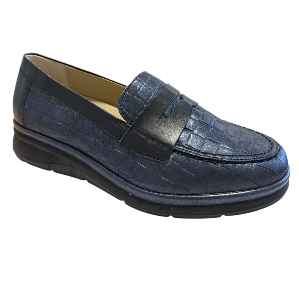 Pitillos 11.020 Navy Leather Loafers