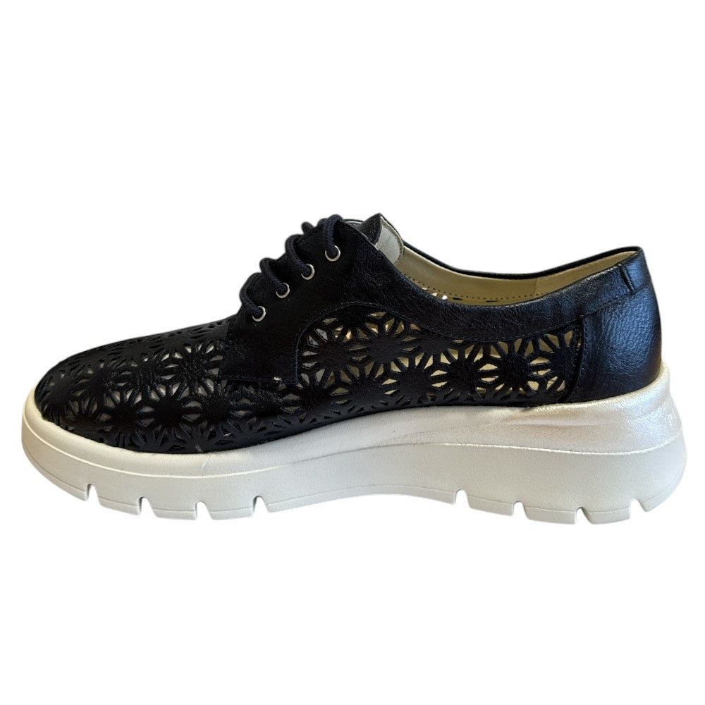 Pitillos 11.091 Navy Leather Lace-Up Summer Shoes