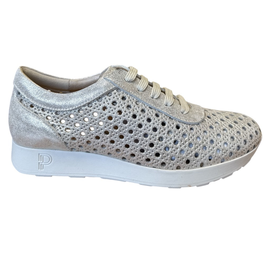 Pitillos 11.101 Gold Leather Lace-Up Shoes