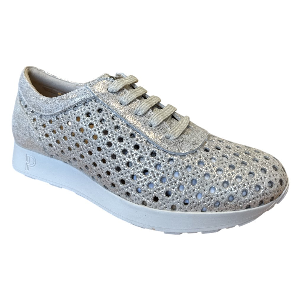 Pitillos 11.101 Gold Leather Lace-Up Shoes