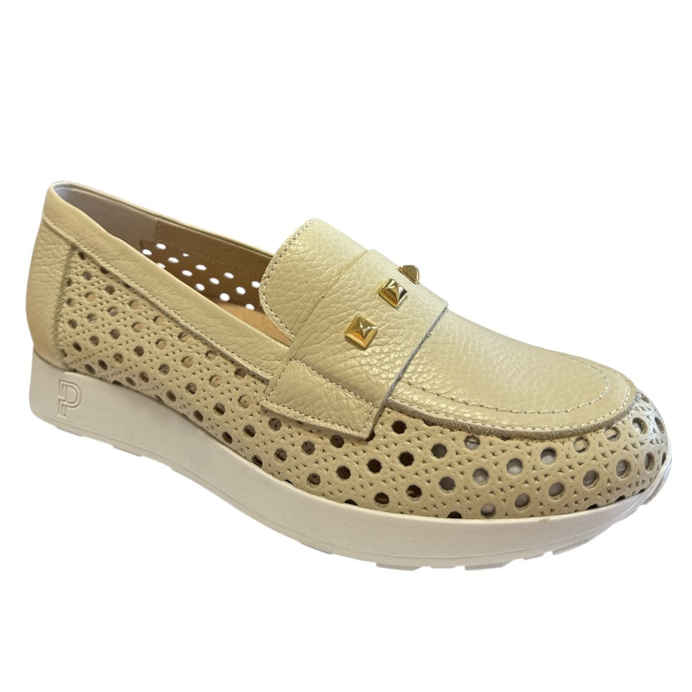 Pitillos 11.103 Beige Leather Loafers