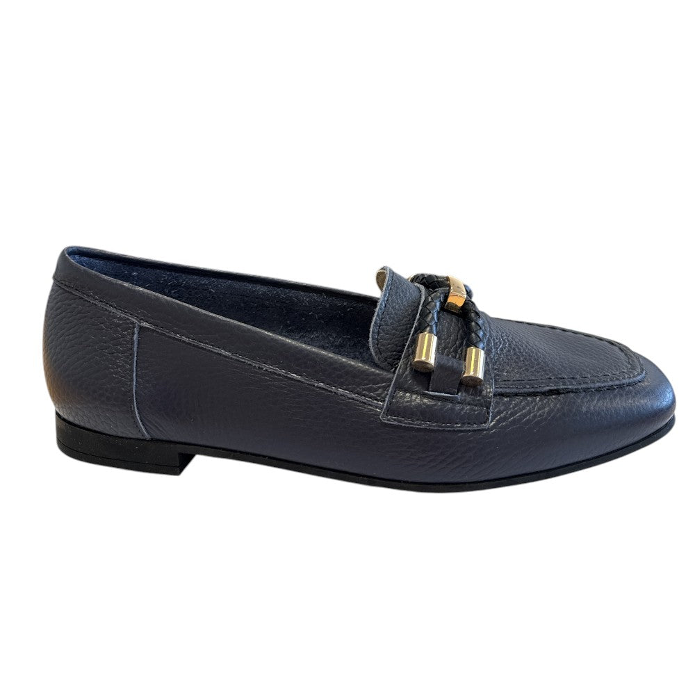 Pitillos 11.140 Navy Leather Loafers