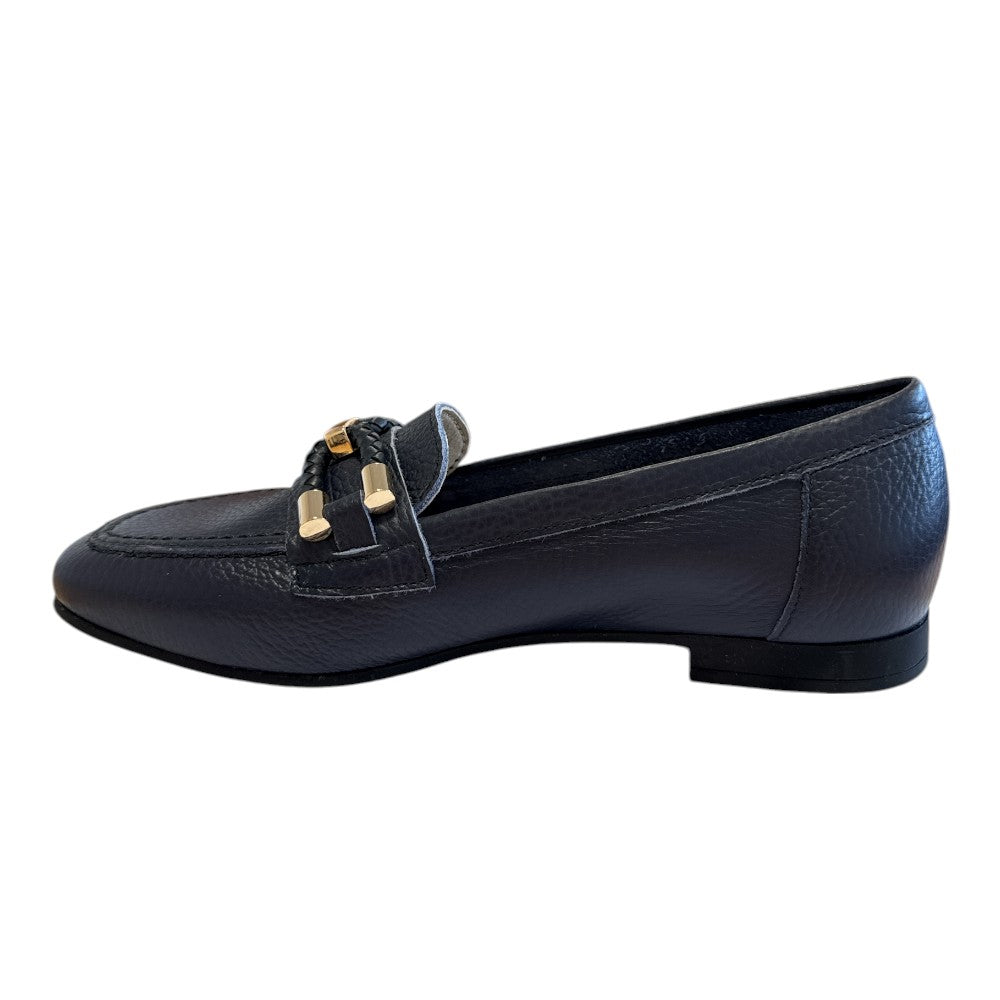 Pitillos 11.140 Navy Leather Loafers
