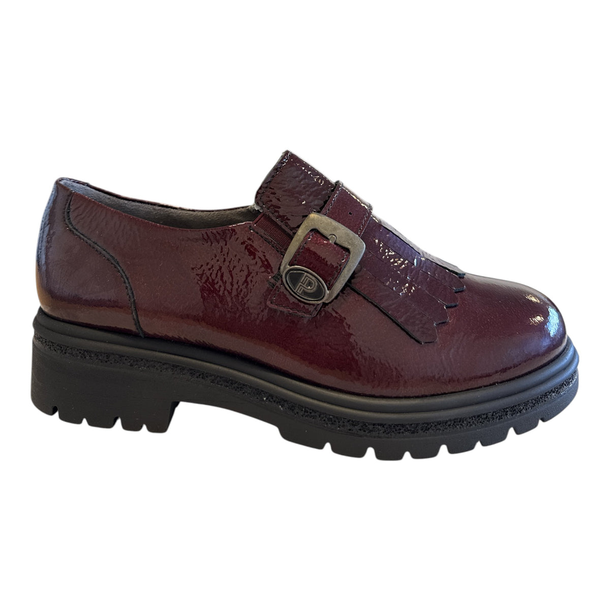 Pitillos Burgundy Patent Shoes 11.572