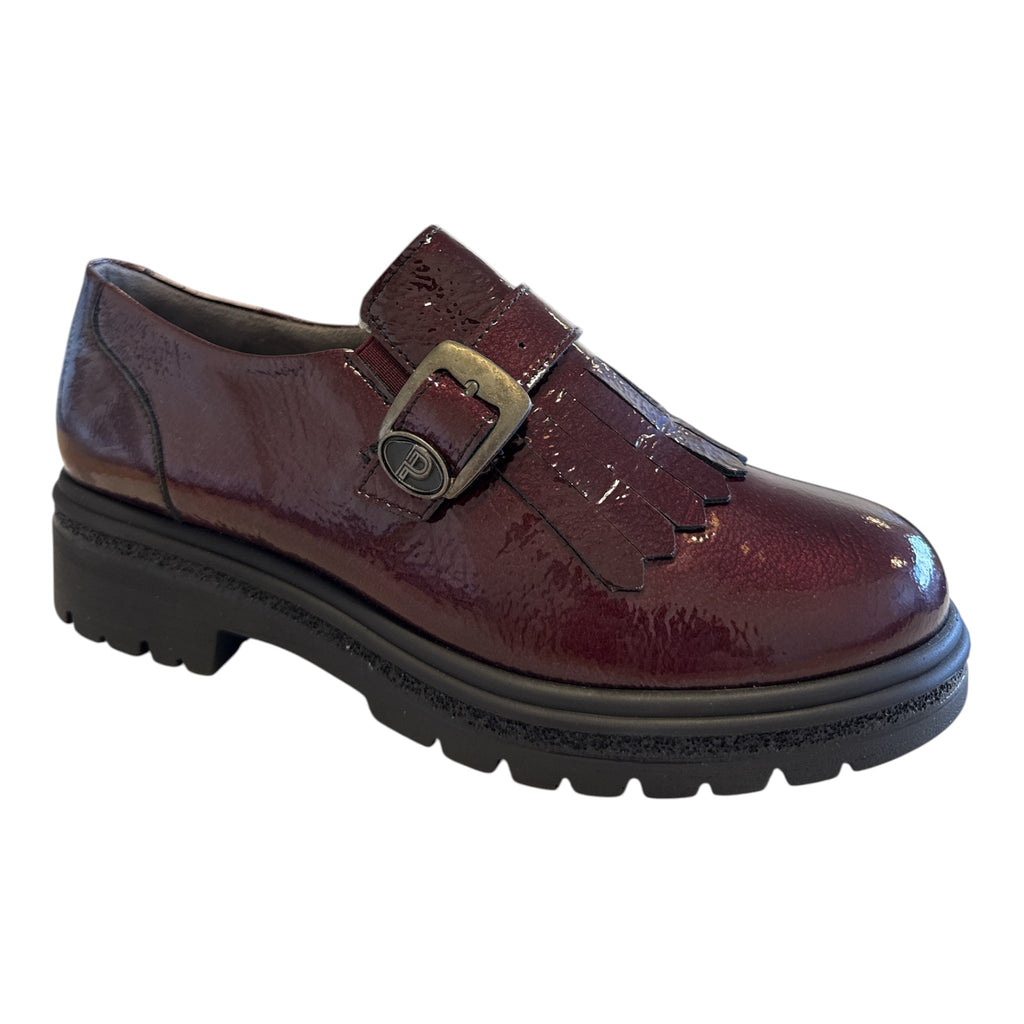Pitillos Burgundy Patent Shoes 11.572