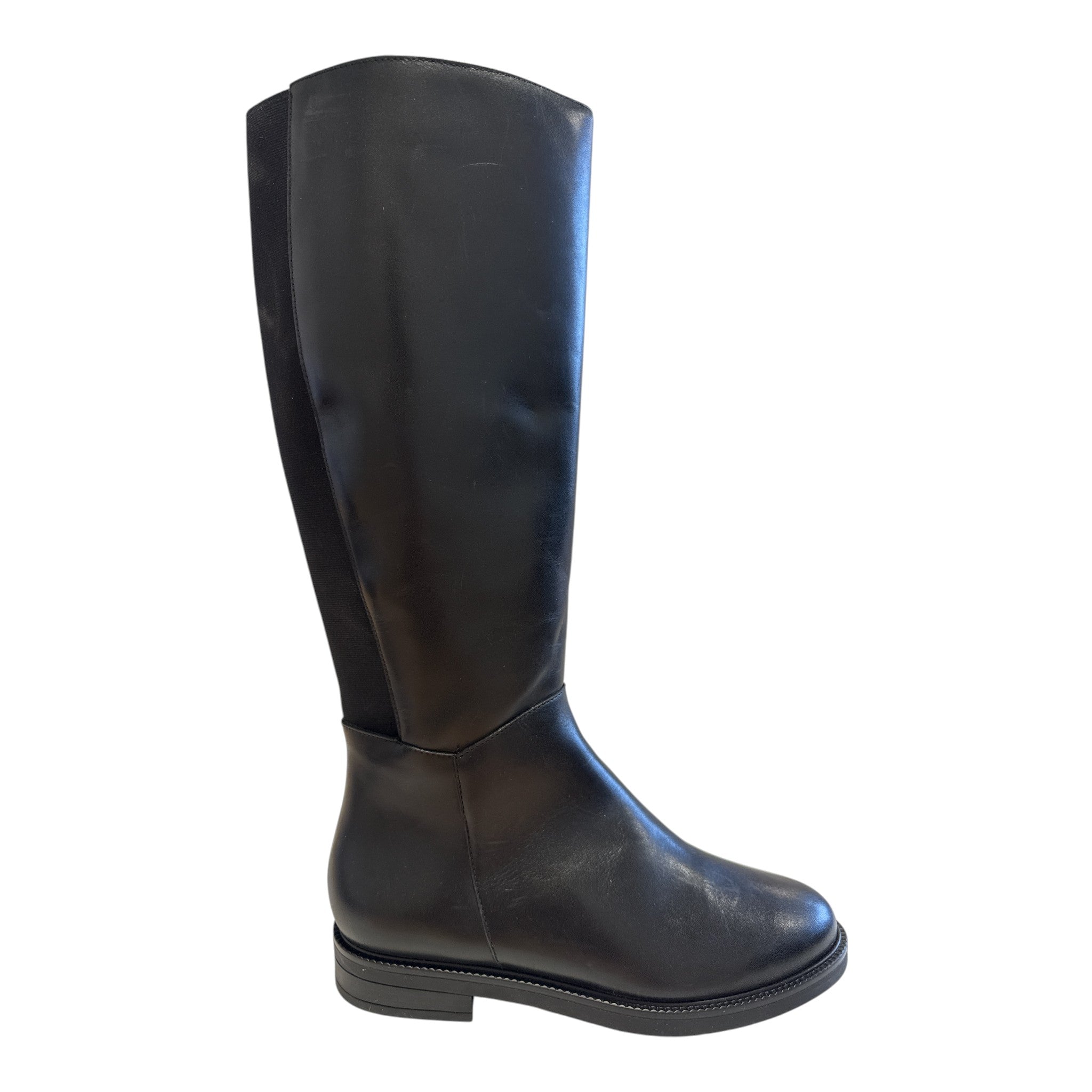 Pitilos Black Leather Knee-High Boots 11.585