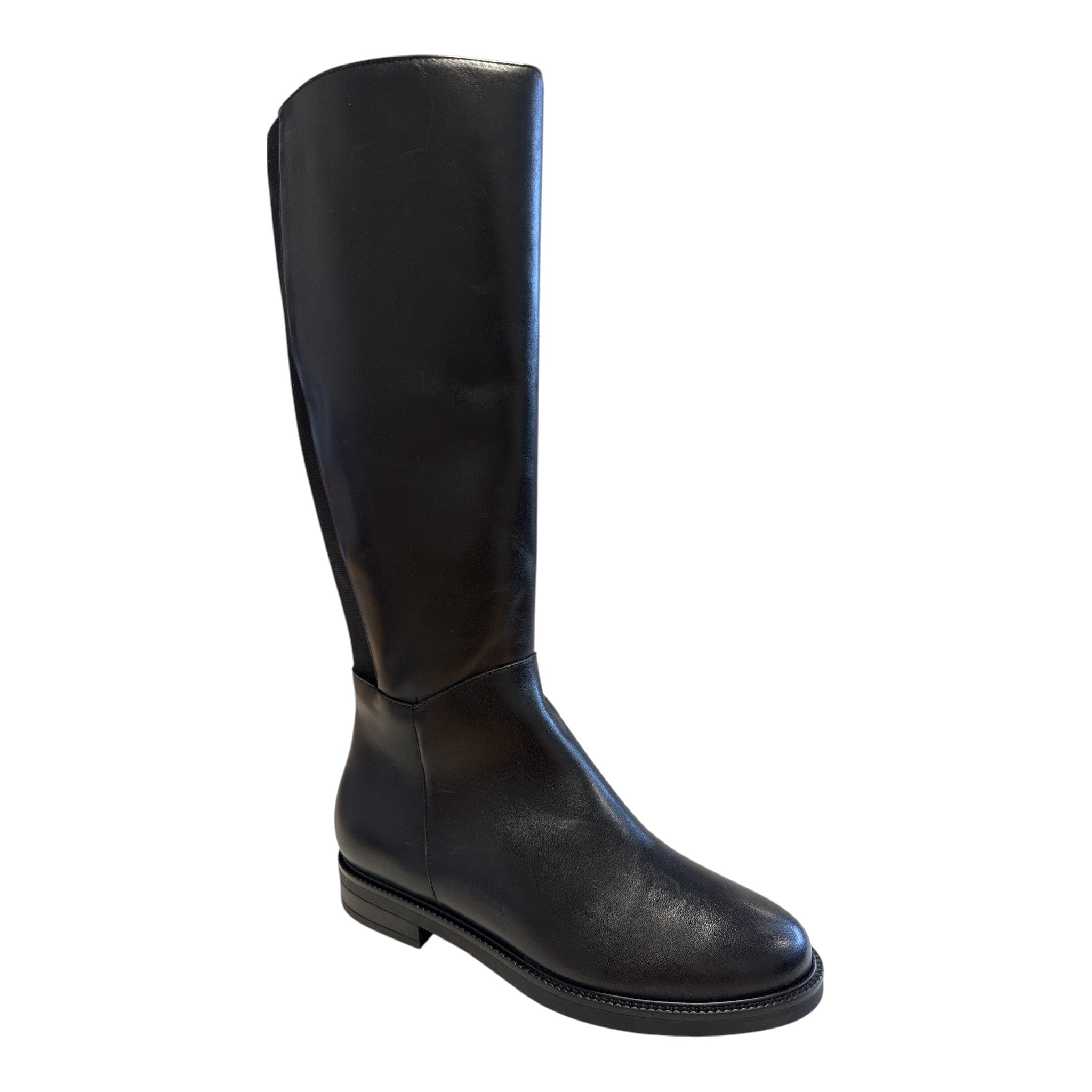 Pitilos Black Leather Knee-High Boots 11.585
