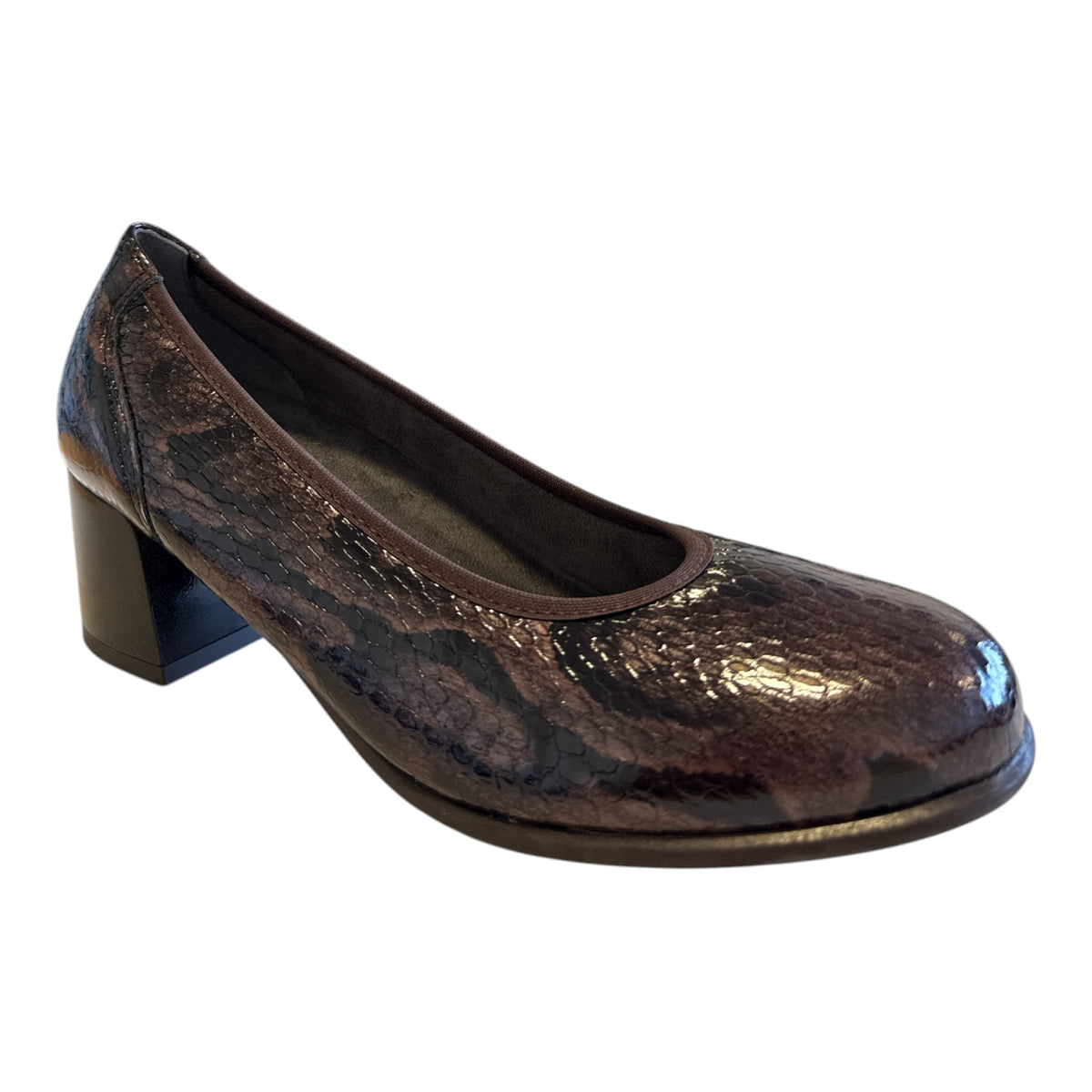 Pitillos Brown Snakeprint Court Shoes 11.640