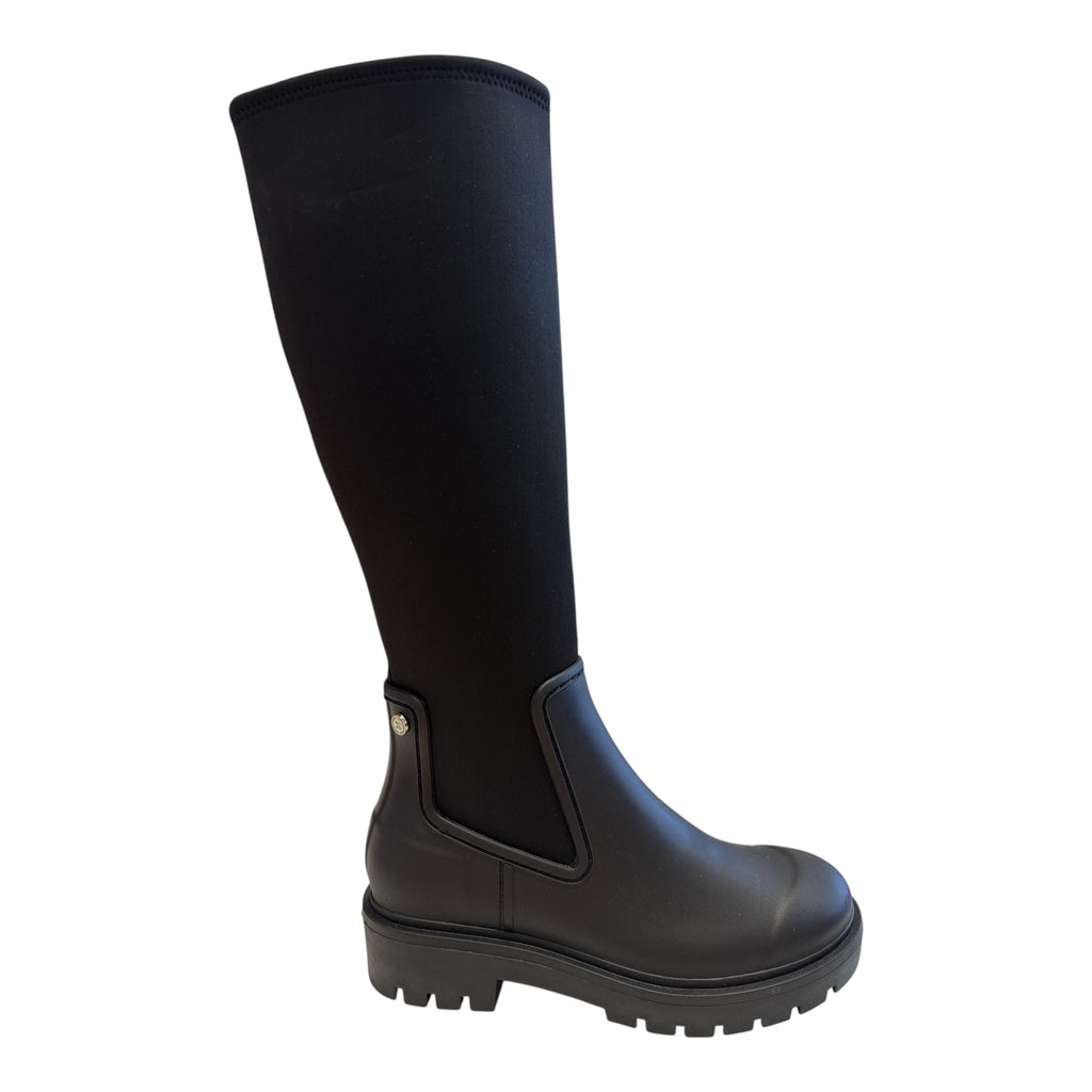 Xti Black Knee-High Rain Boots 146003