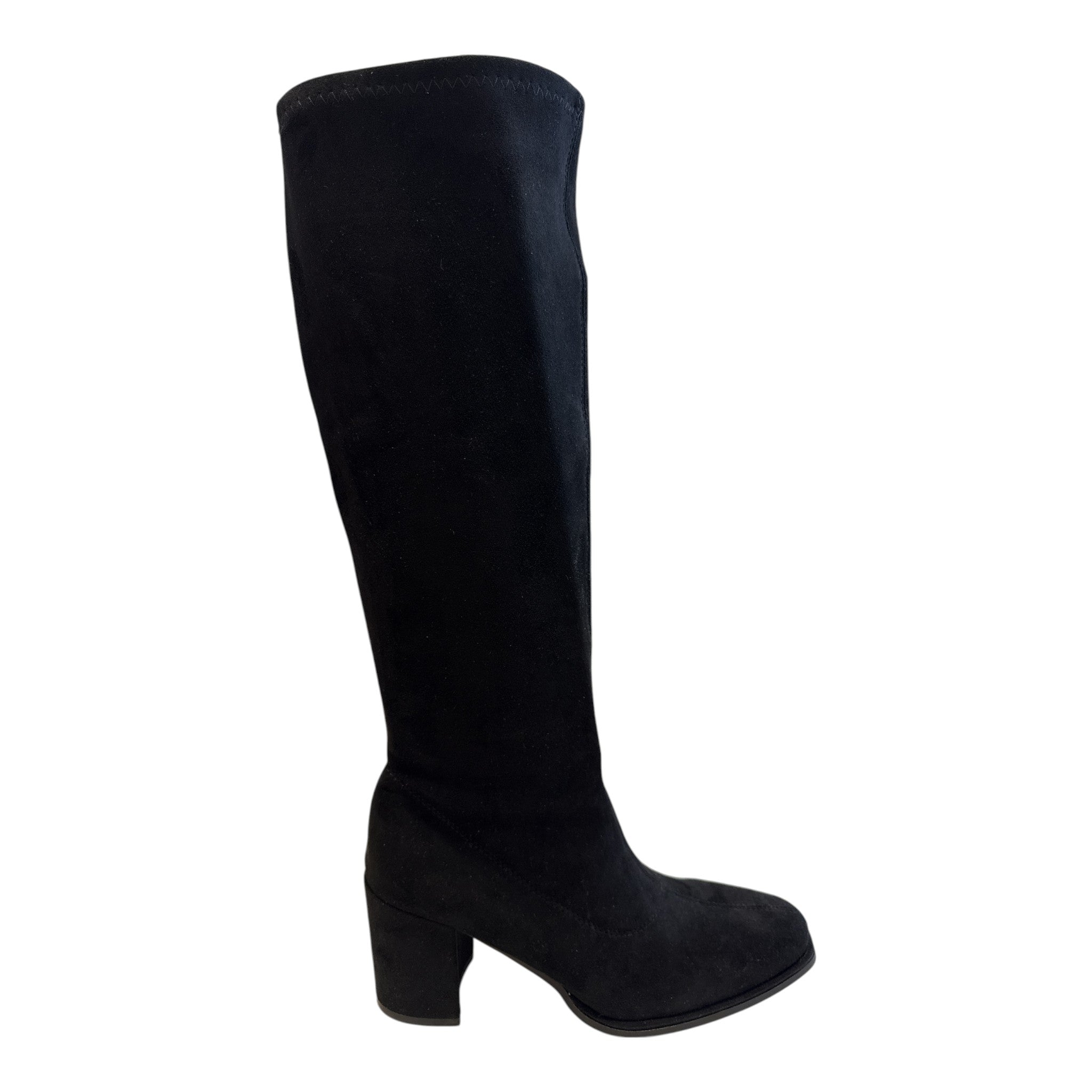 Xti Black Knee-High Sock Boots 146078