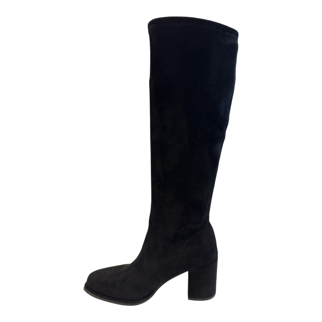 Xti Black Knee-High Sock Boots 146078