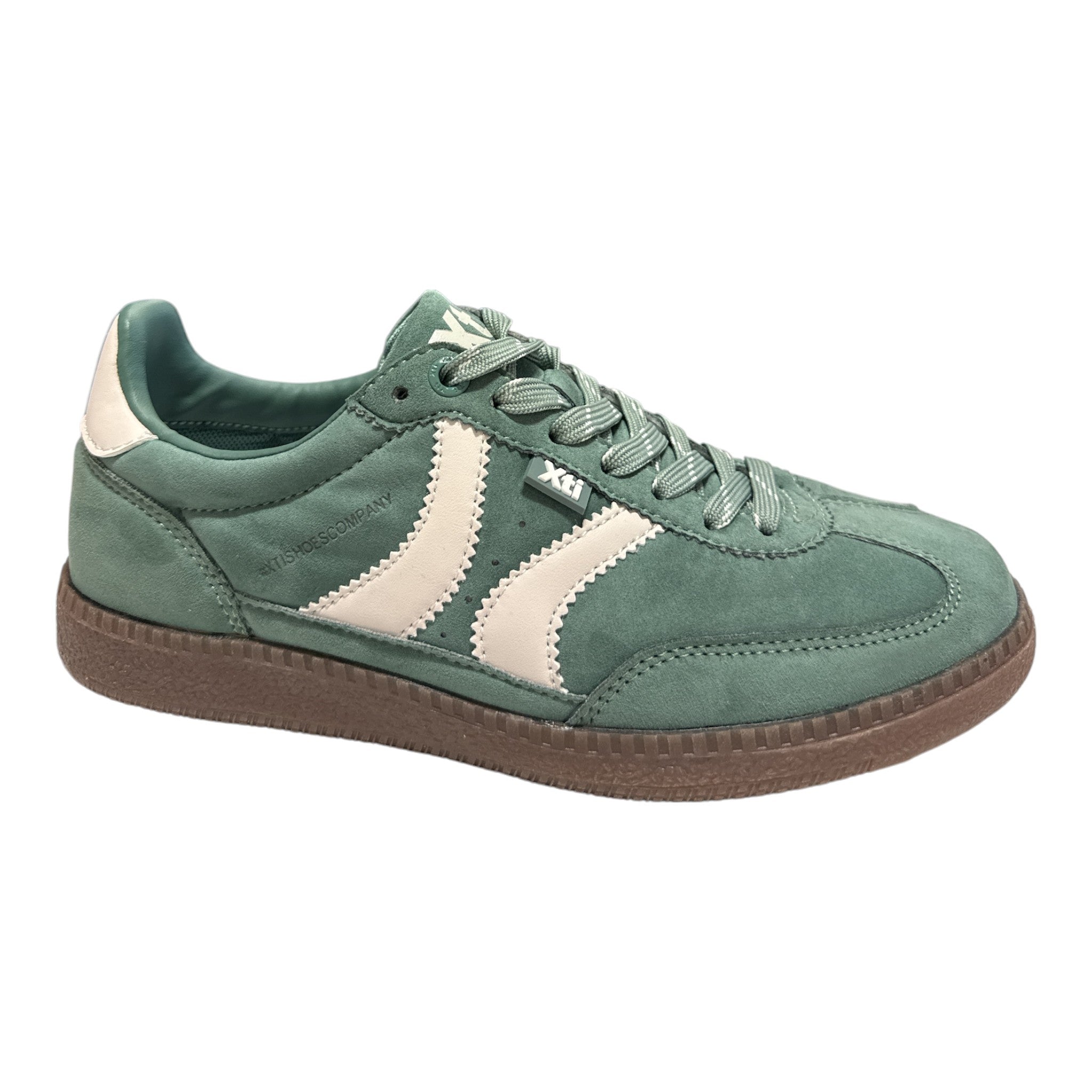 Xti Green Retro Trainers 146125