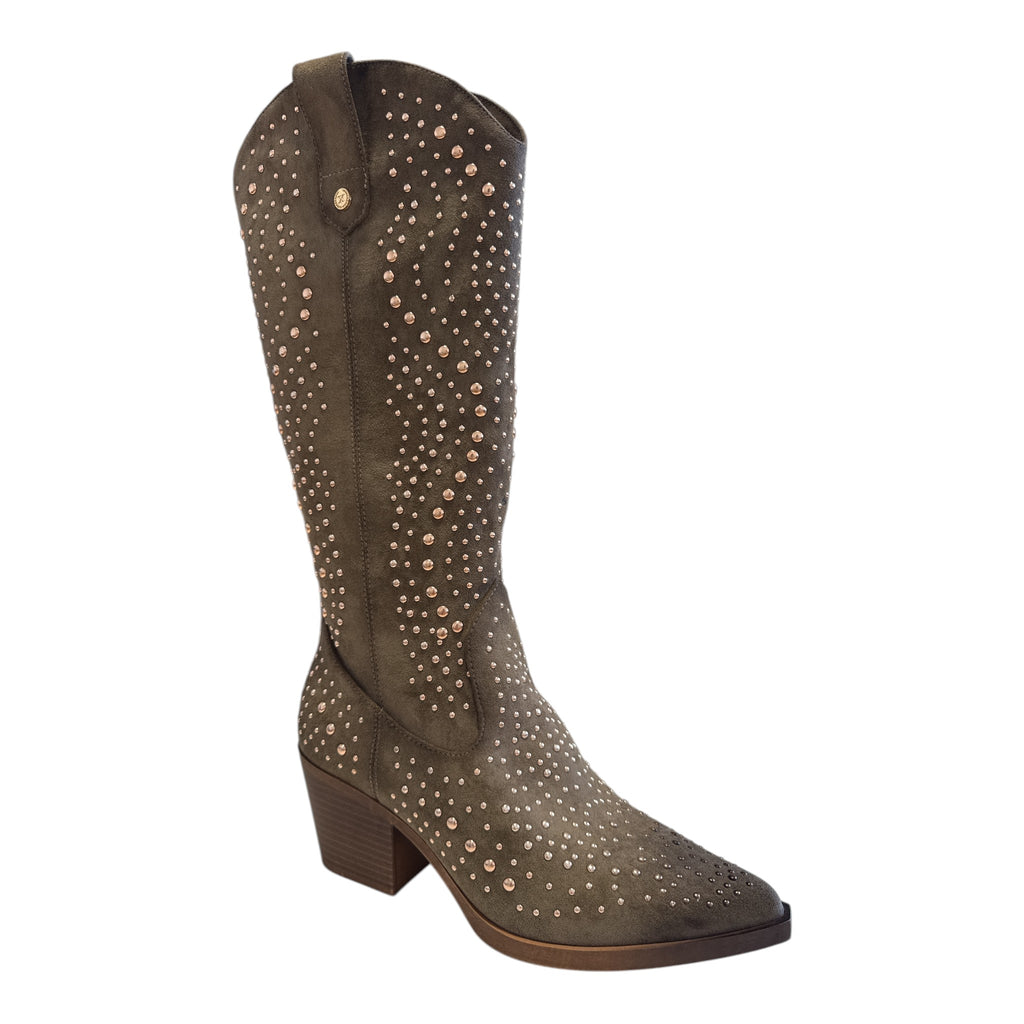 Xti Taupe Cowboy Boots 146193