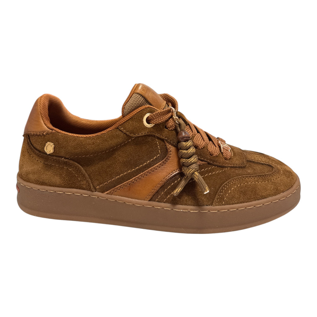 Carmela Tan Suede Trainers 164372