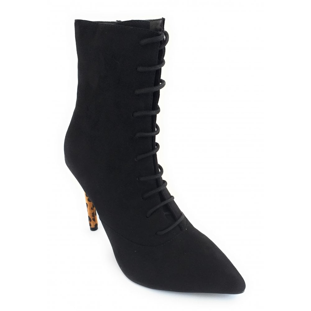 Ravel Black Havana Stiletto Heel Boots