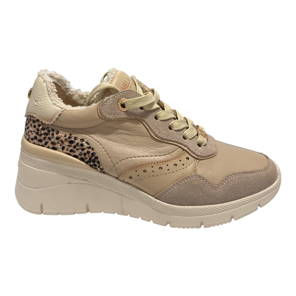 Carmela Beige wedge Trainers 162651