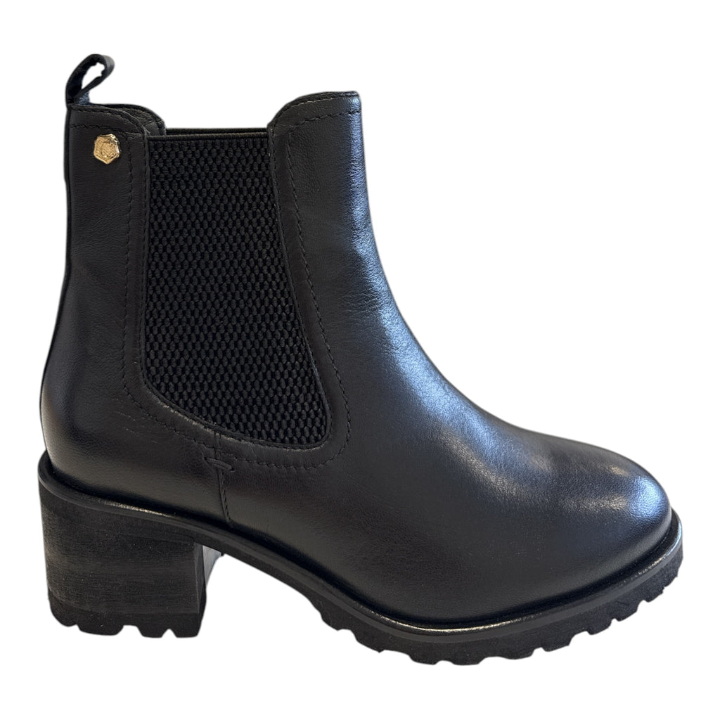 Carmela Black Leather Chelsea Boots 164000