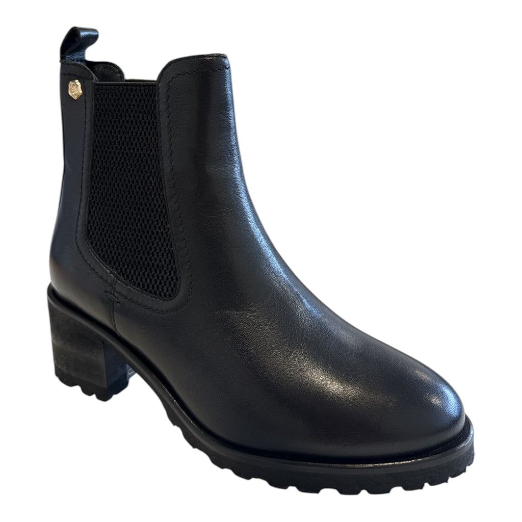 Carmela Black Leather Chelsea Boots 164000