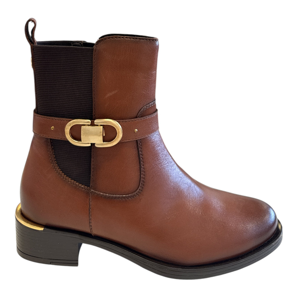 Carmela Tan Leather Boots 164008