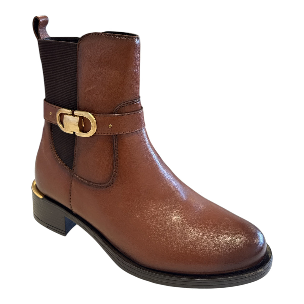 Carmela Tan Leather Boots 164008