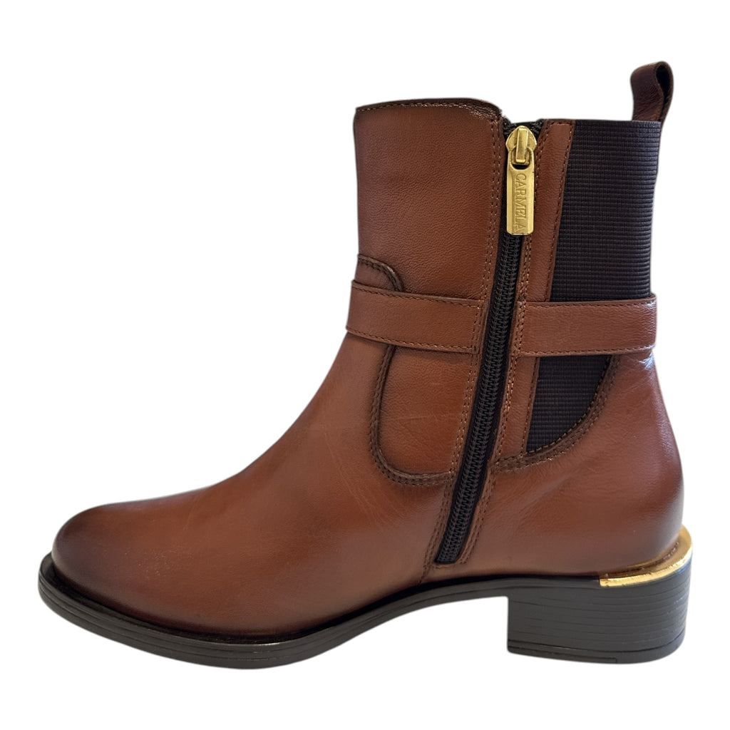 Carmela Tan Leather Boots 164008