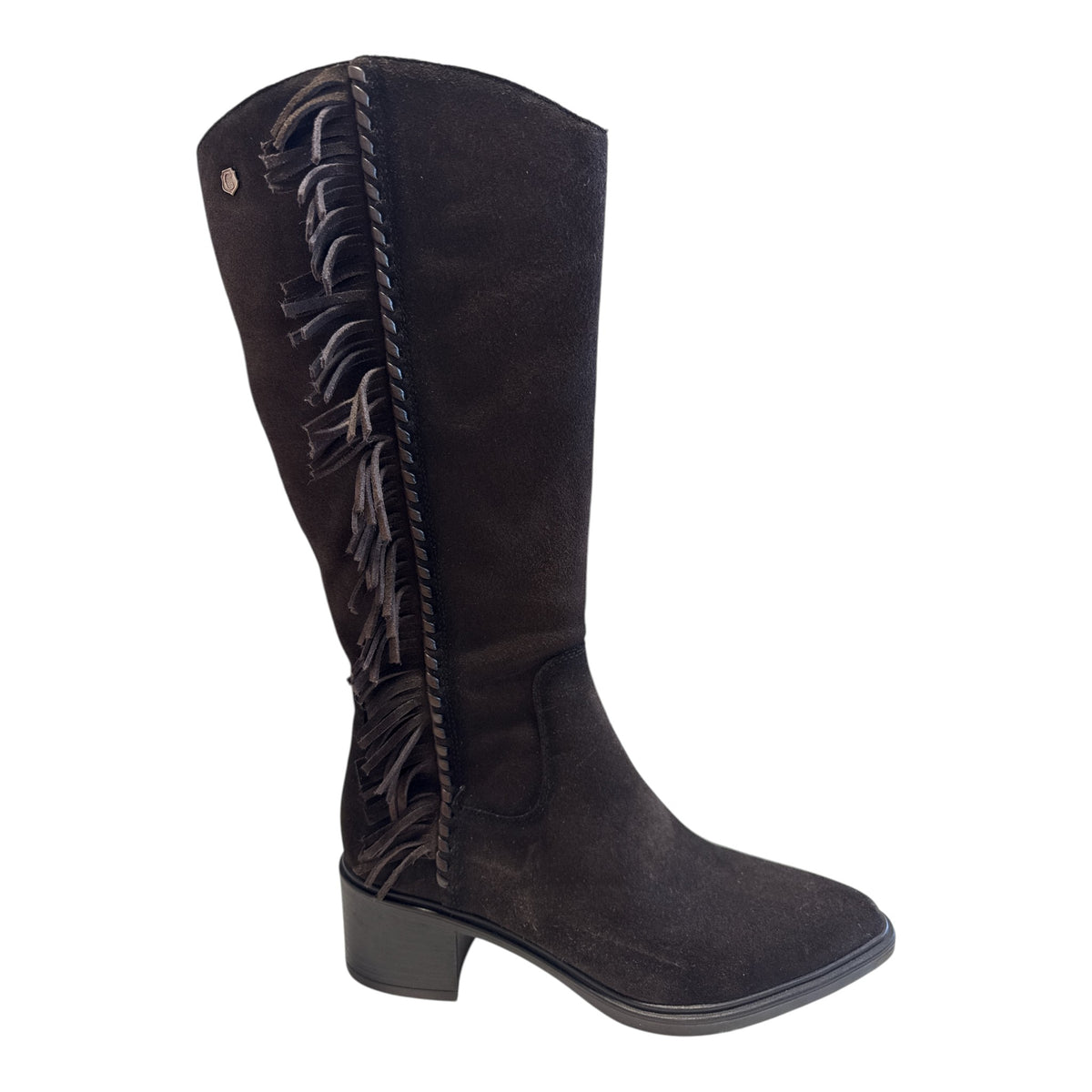 Carmela Brown Suede Knee-High Boots 164253