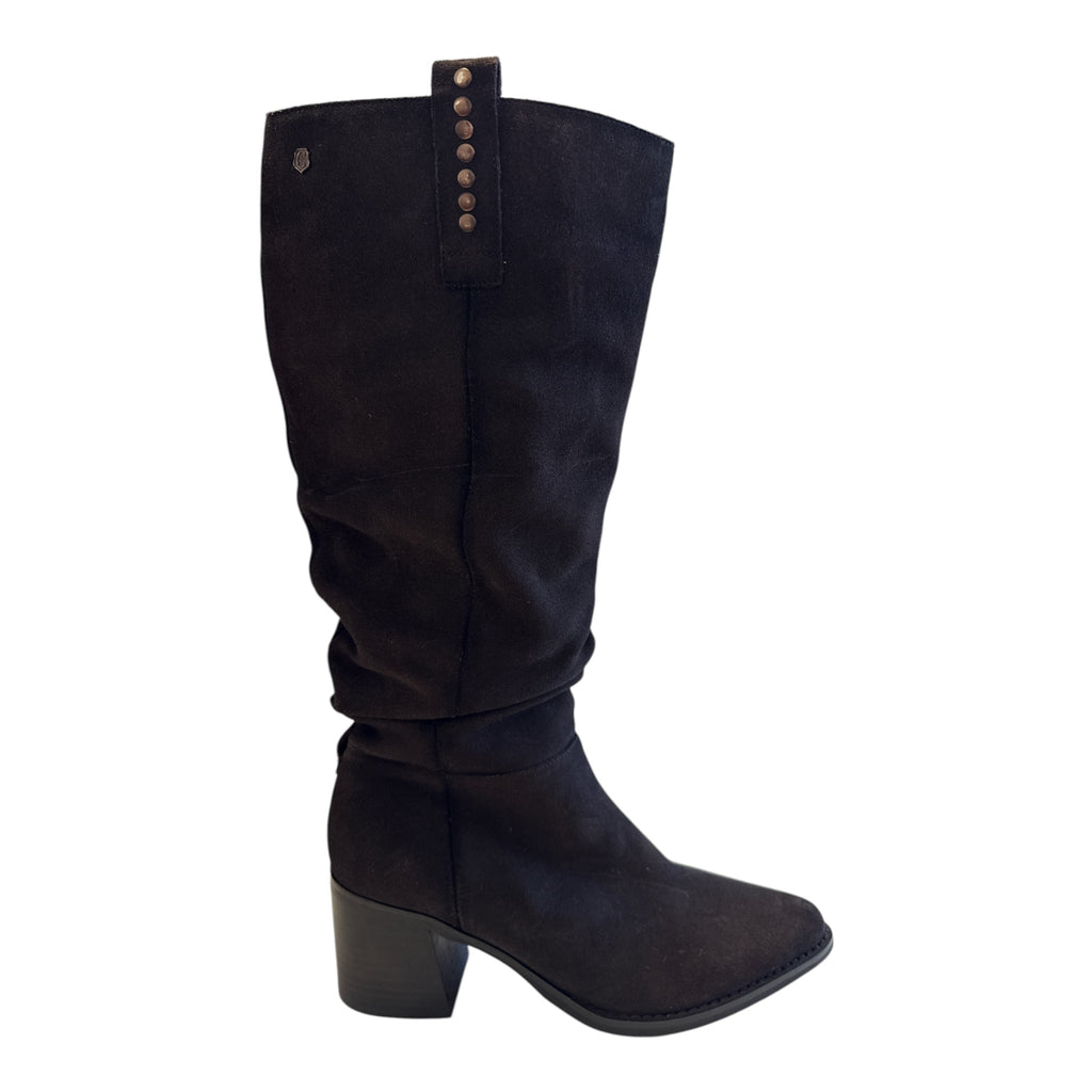 Carmela Brown Suede Knee-High Boots 164258