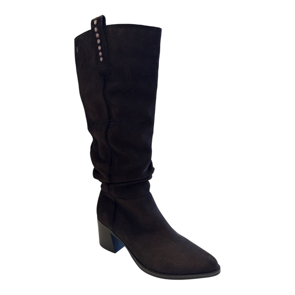 Carmela Brown Suede Knee-High Boots 164258