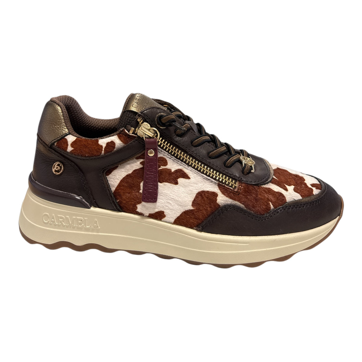 Carmela Cowprint Trainers 164360