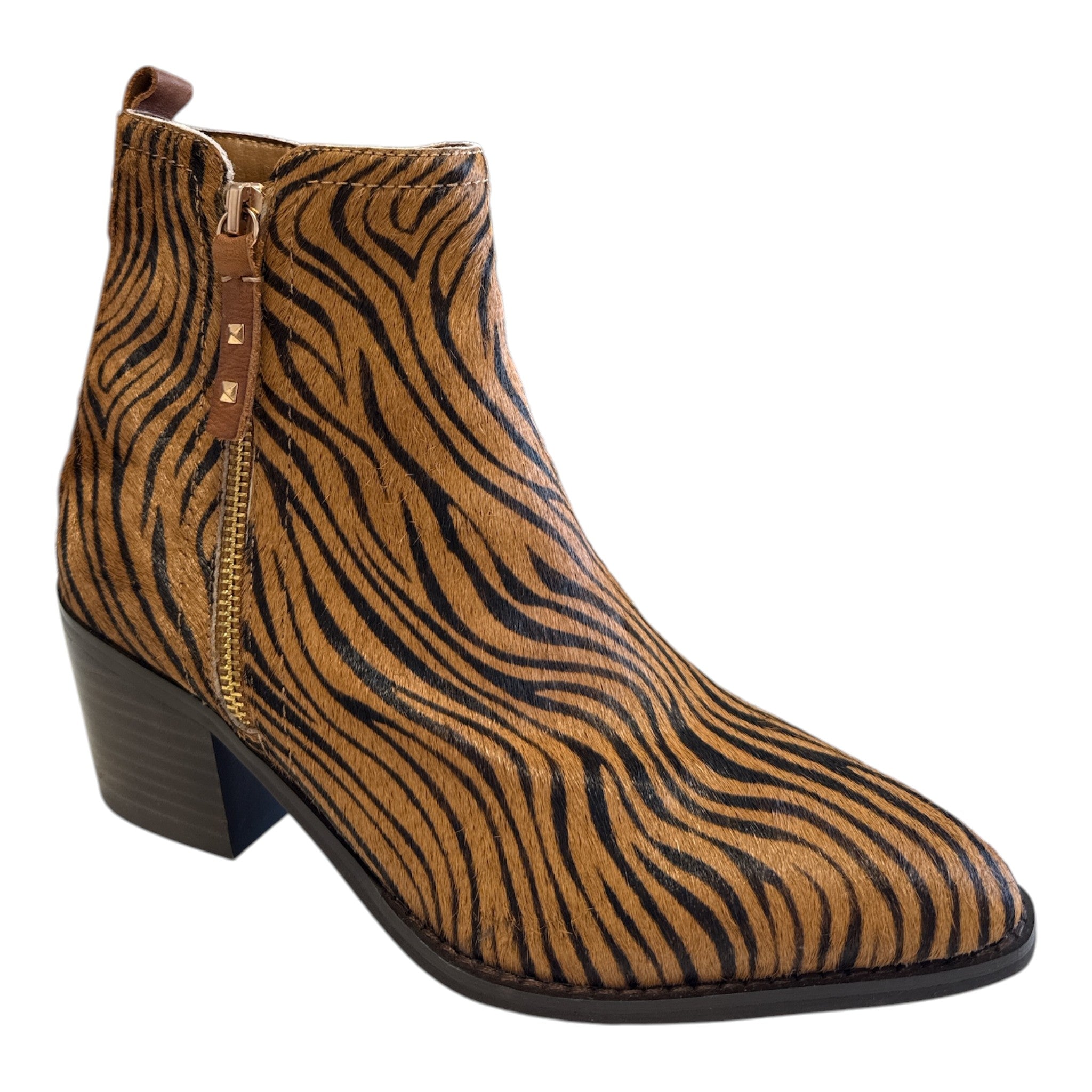 Carmela Tiger Print Ankle Boots 164386
