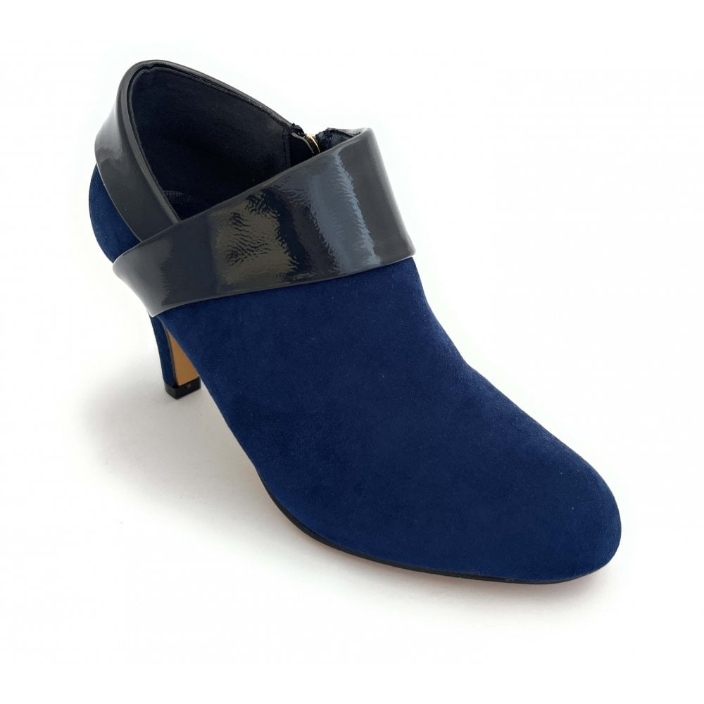 Lotus Maya Navy Heeled Shoe Boots
