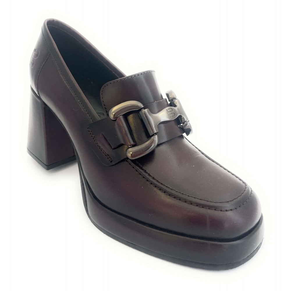 Bagatt Anissa Evo Bordo Leather Heeled Loafers