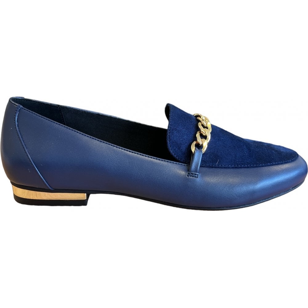 Lotus Esmerelda Navy Loafers