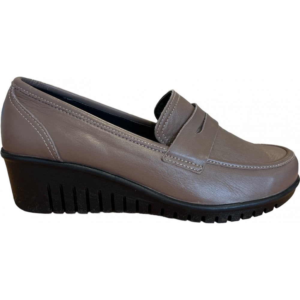 Lotus Detroit Clay Leather Wedge Shoes