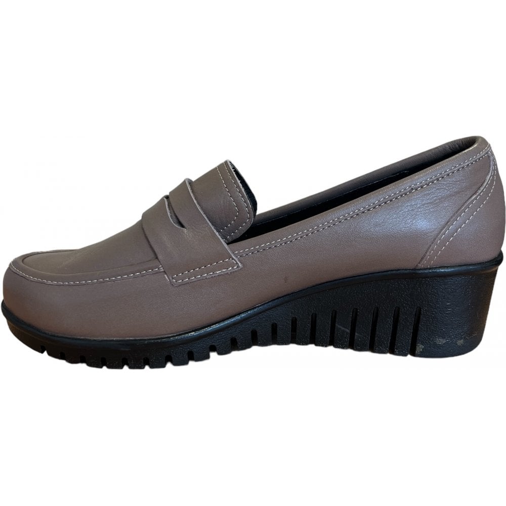 Lotus Detroit Clay Leather Wedge Shoes