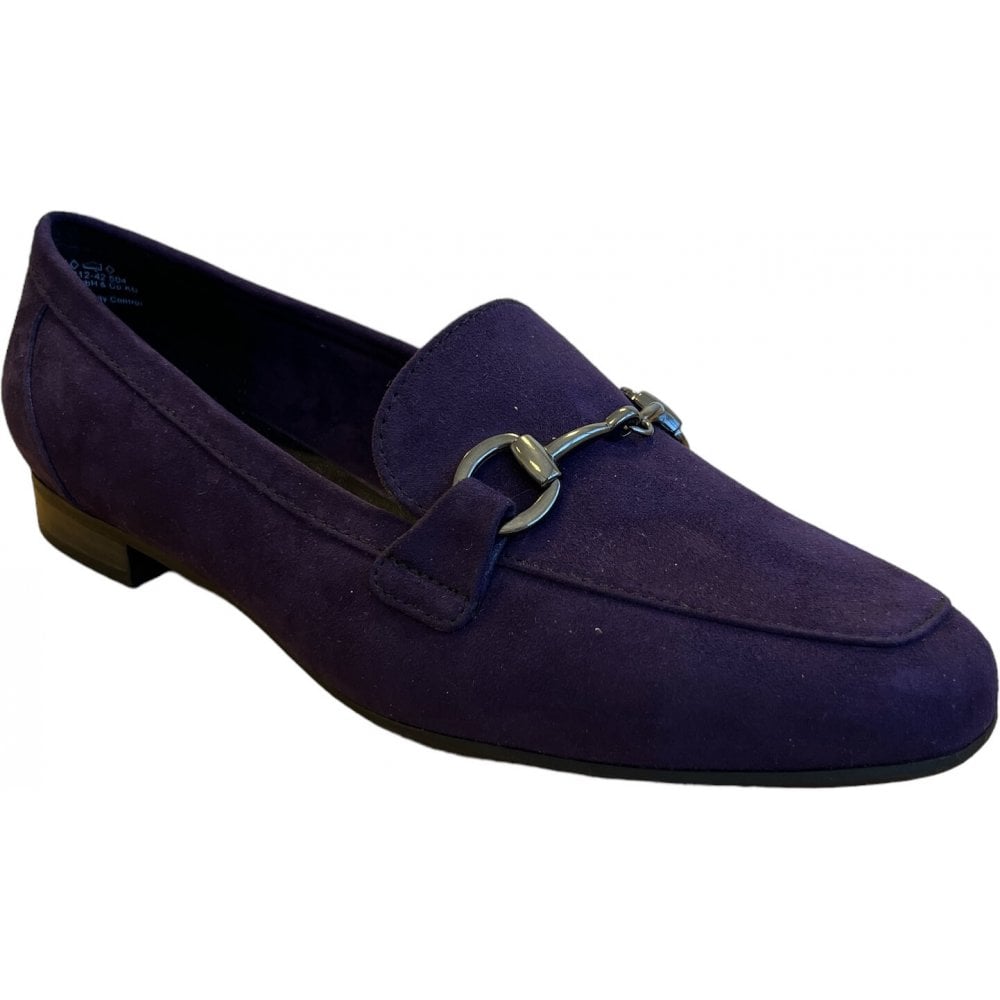 Marco Tozzi Purple Faux Suede Loafers
