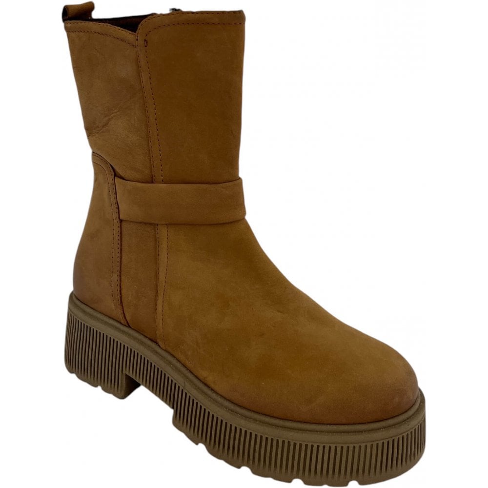 Marco Tozzi Tan Nubuck Boots