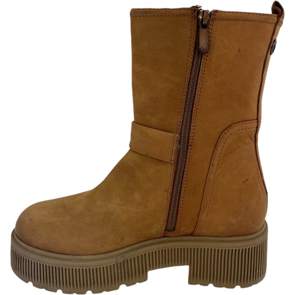 Marco Tozzi Tan Nubuck Boots