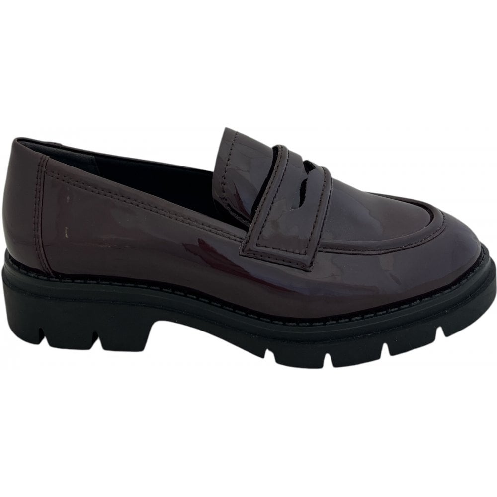 Burgundy Patent Loafers
