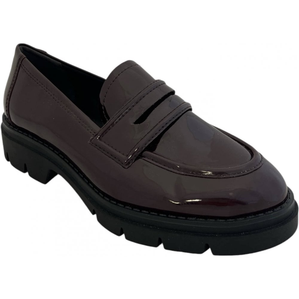 Burgundy Patent Loafers