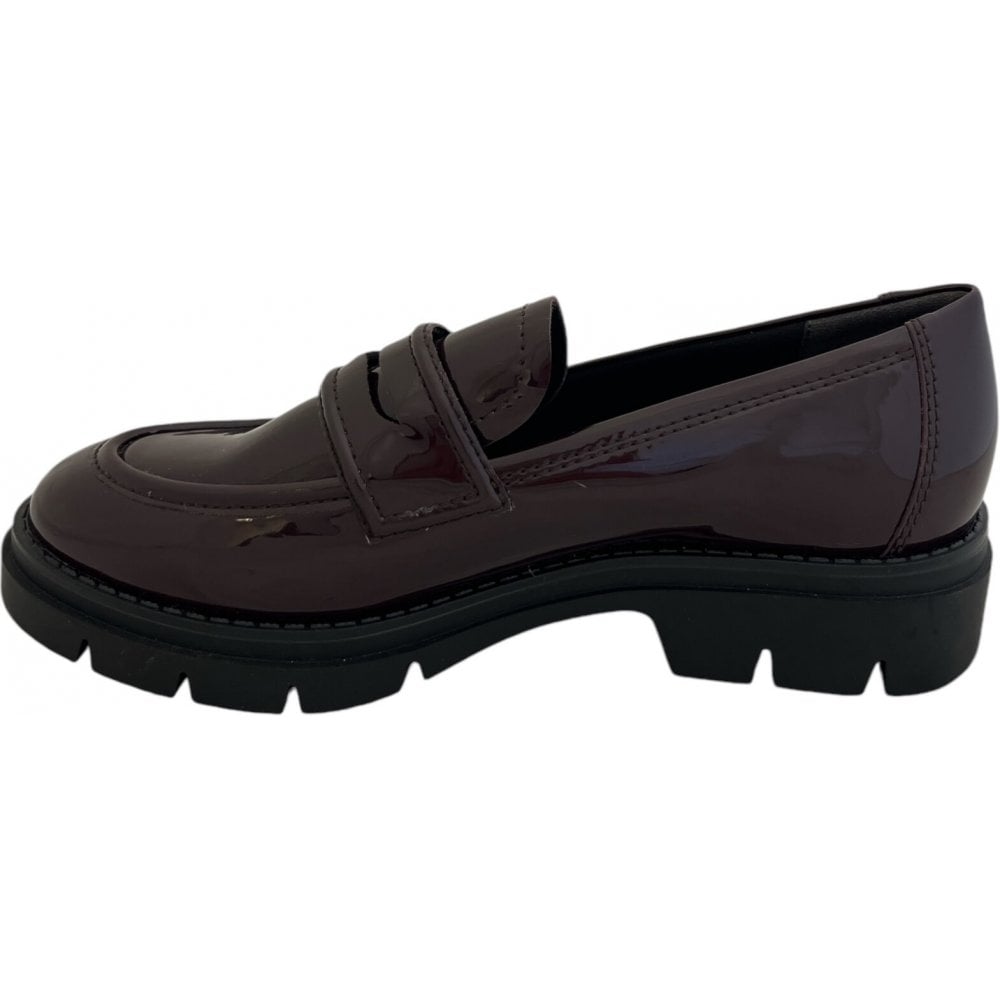 Burgundy Patent Loafers