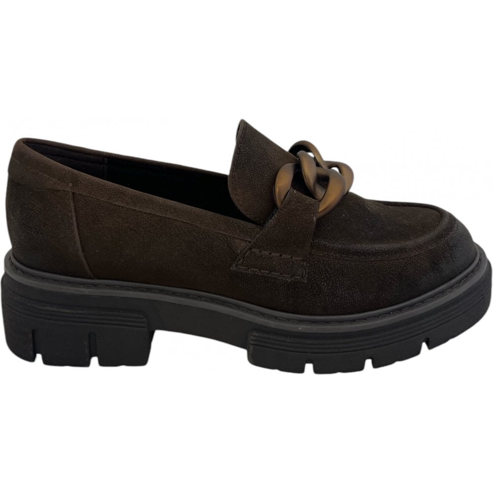Marco Tozzi Brown Chunky Loafers