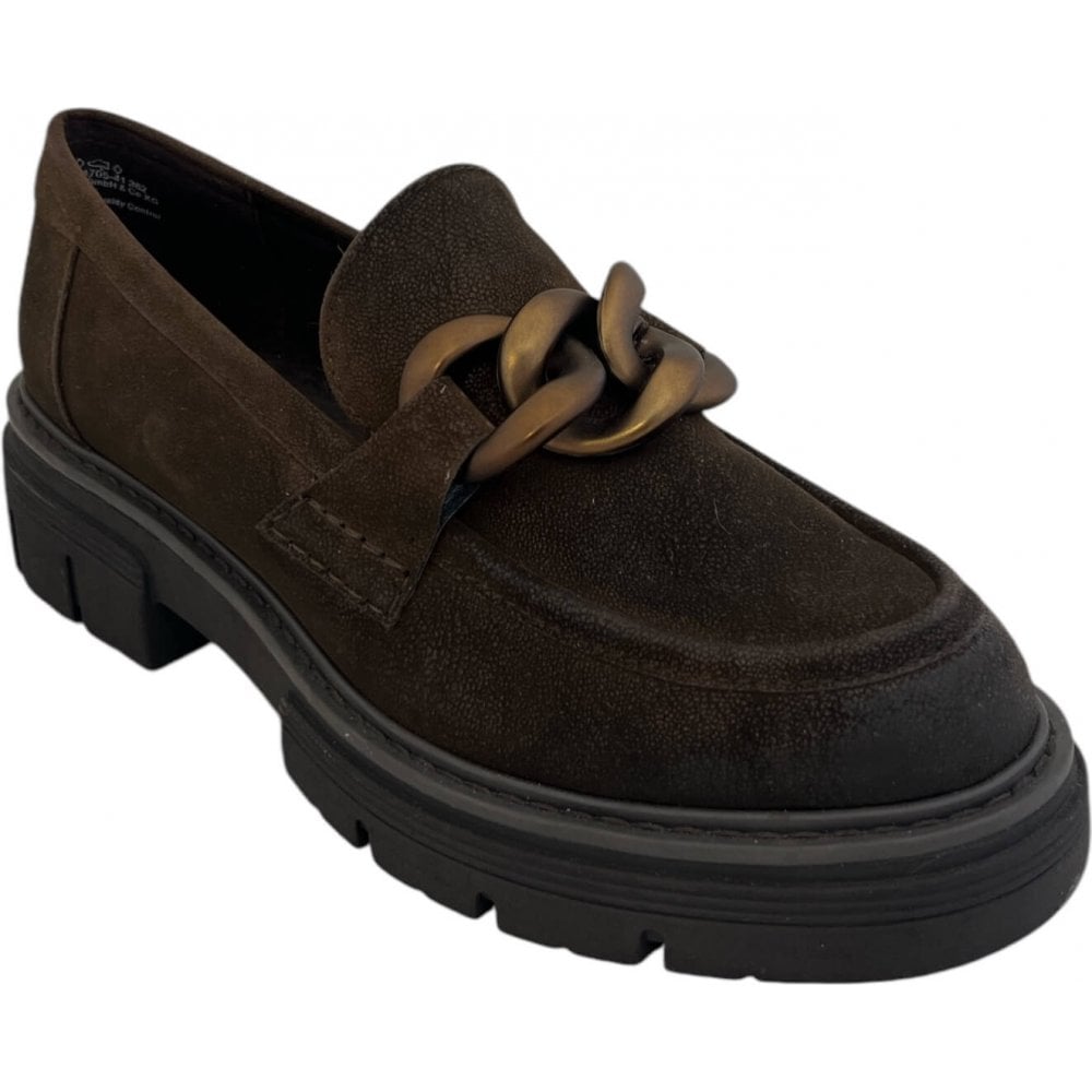 Marco Tozzi Brown Chunky Loafers