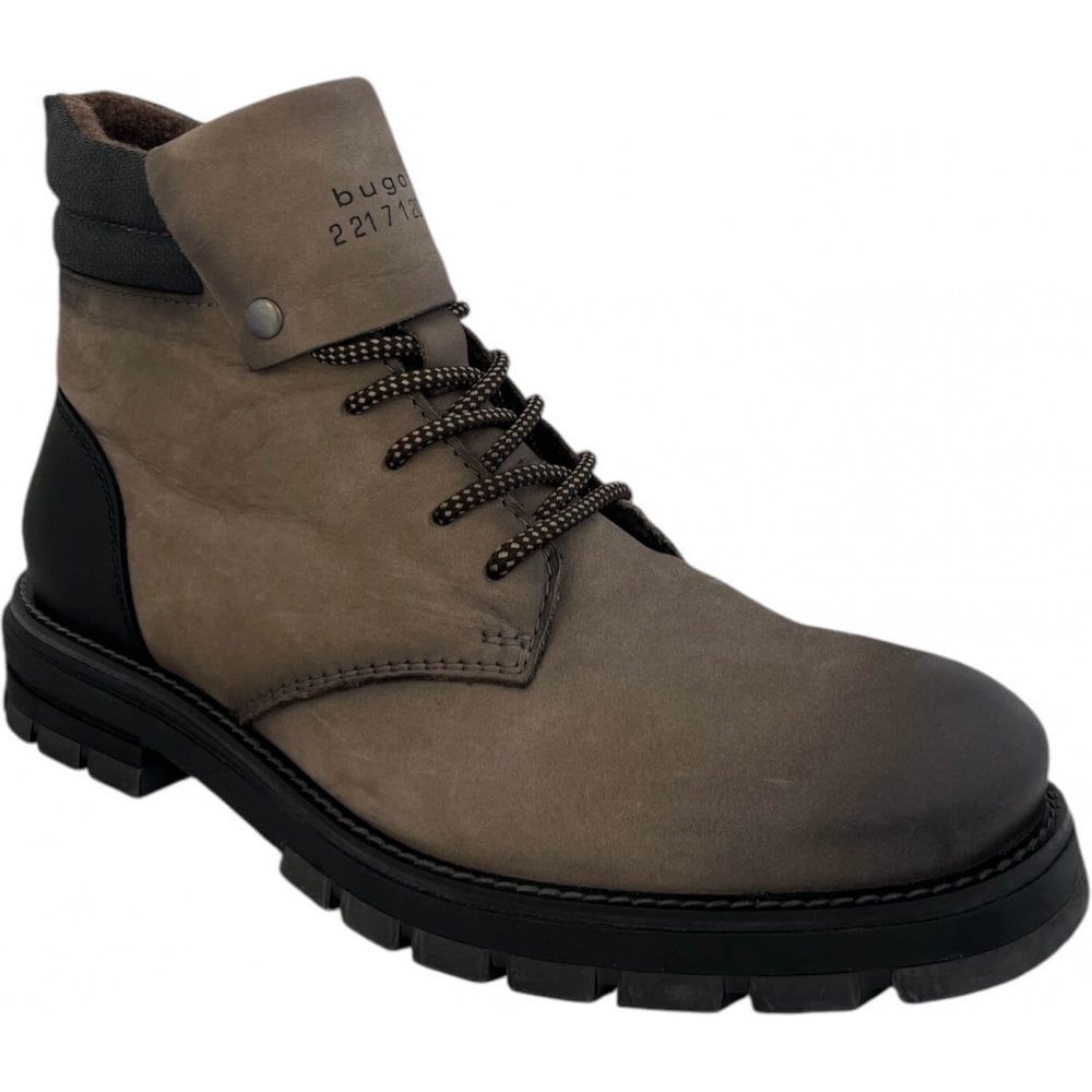 Bugatti Alvo Mens Taupe Leather Boots