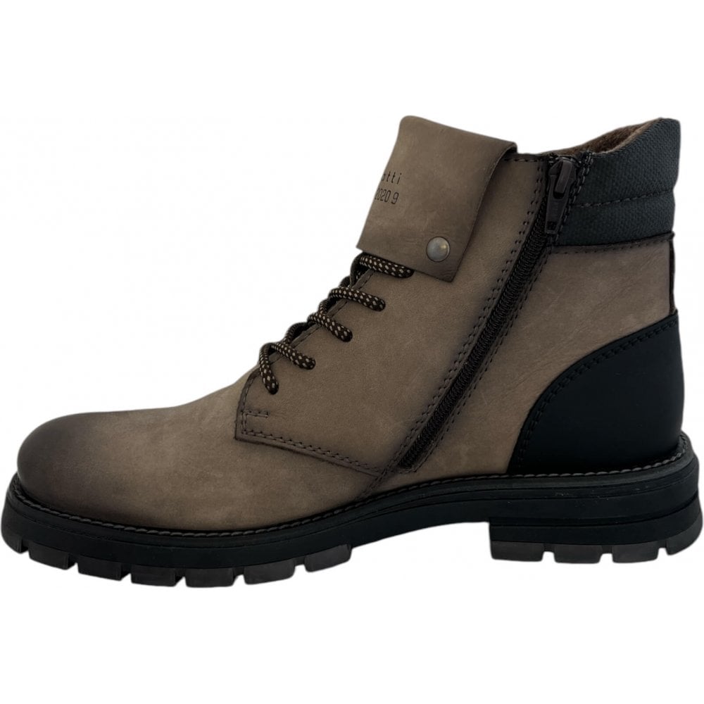 Bugatti Alvo Mens Taupe Leather Boots