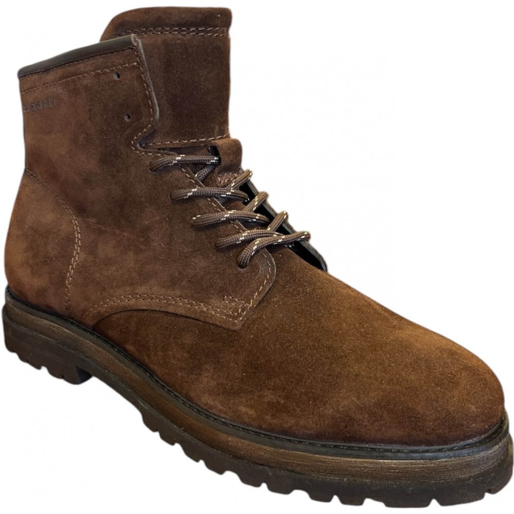 Bugatti Marc Mens Dark Brown Wide Fit Boots