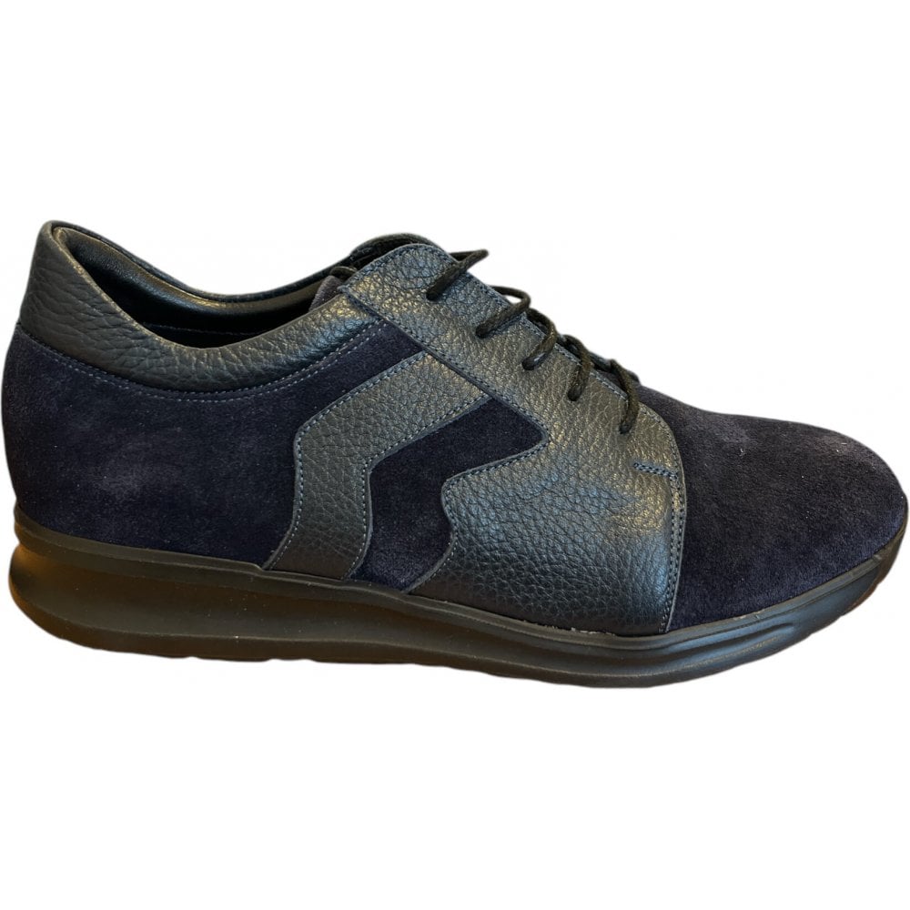 Suave Womens Navy Lace-up Shoes