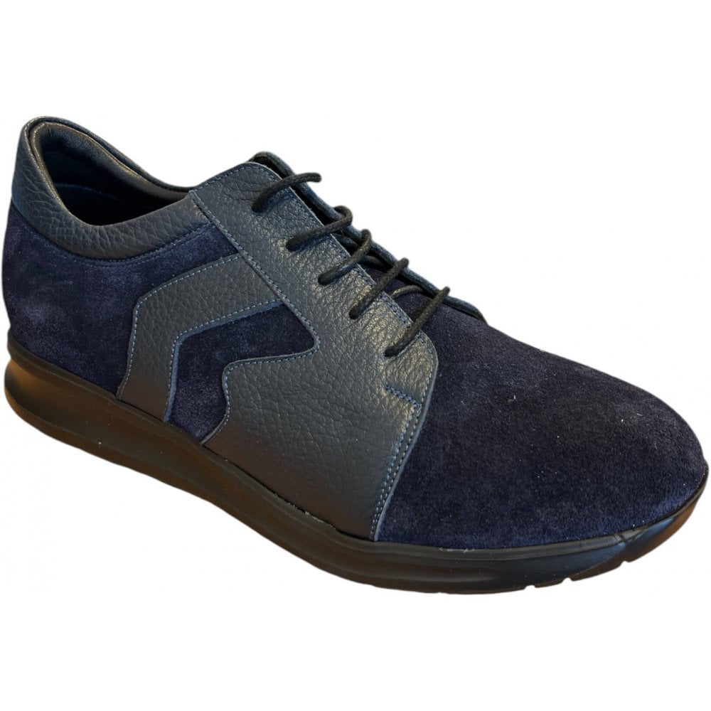 Suave Womens Navy Lace-up Shoes