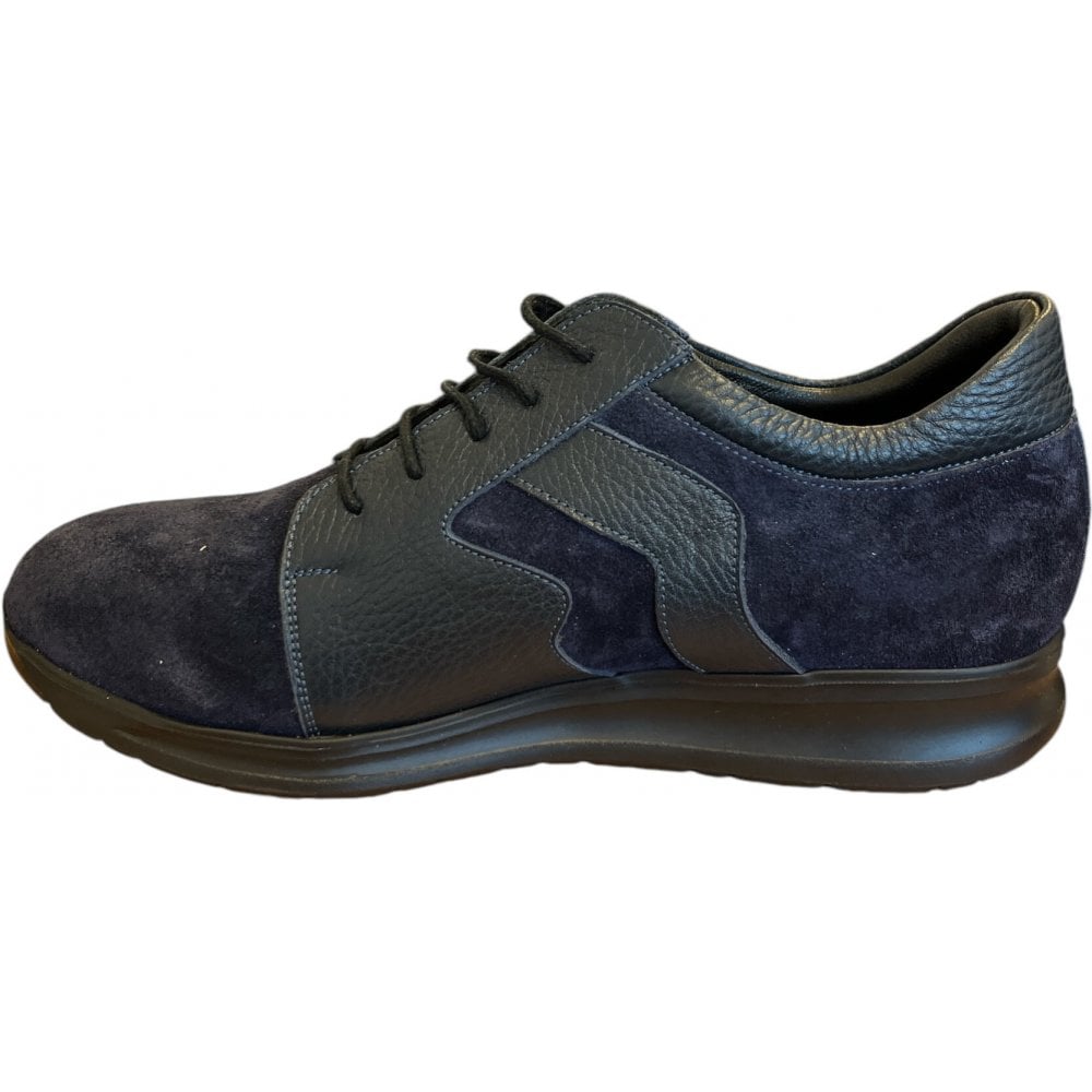 Suave Womens Navy Lace-up Shoes