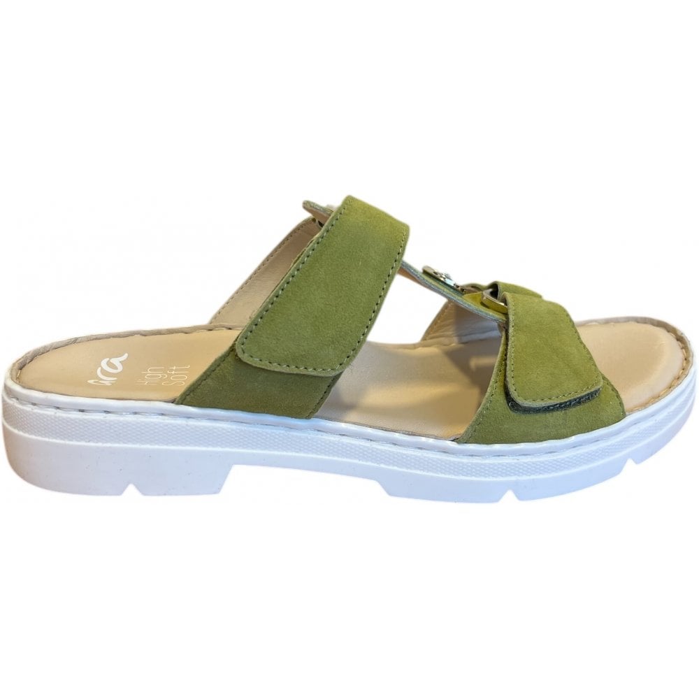 Ara La Palma Green Suede Mules